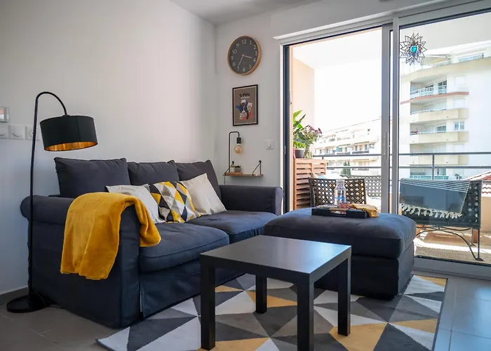 Pws - Sunny Modern Flat Near Juan Les Pins Pinede & Beach - Terrace & Ac!