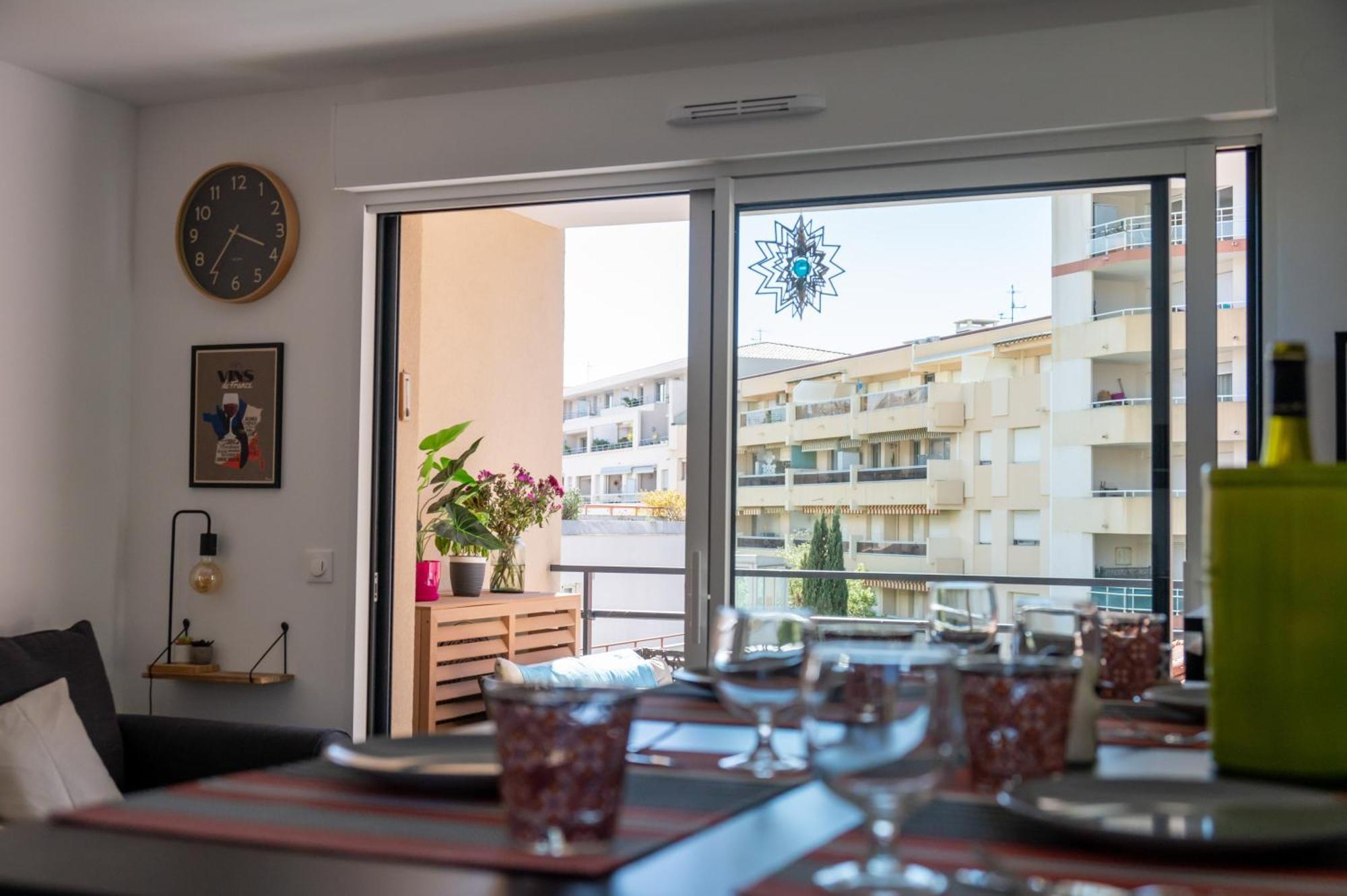 Pws - Sunny Modern Flat Near Juan Les Pins Pinede & - Terrace & Ac! Apartment Antibes