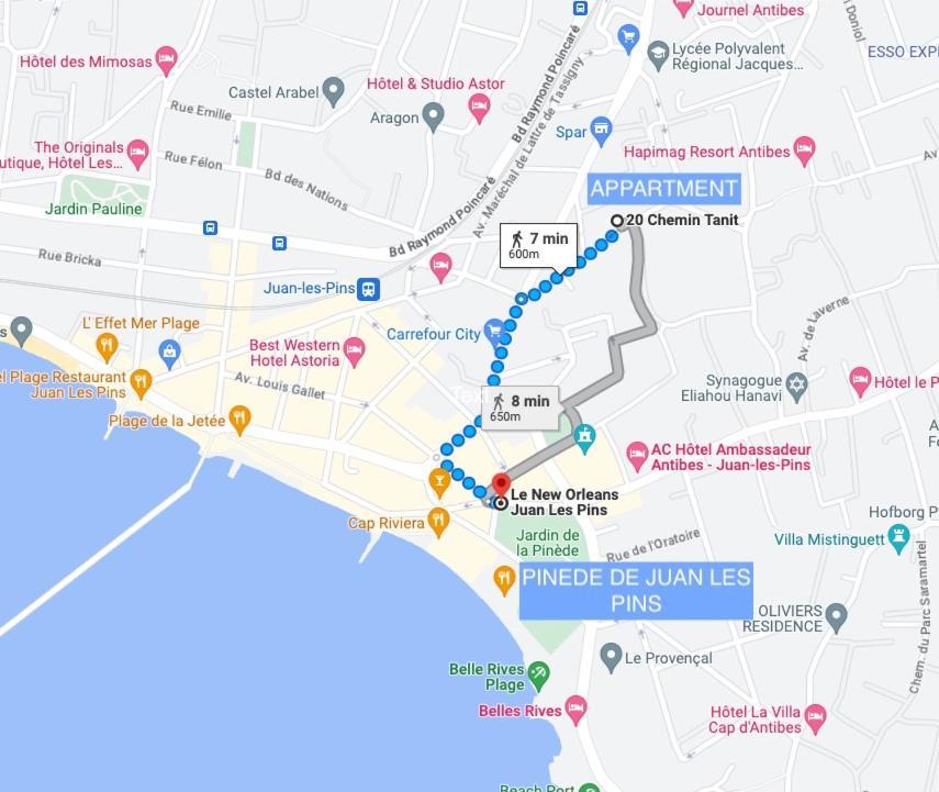 Apartment Pws - Sunny Modern Flat Near Juan Les Pins Pinede & - Terrace & Ac!