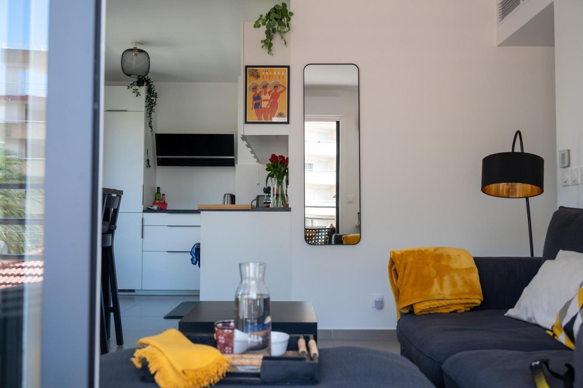 Pws - Sunny Modern Flat Near Juan Les Pins Pinede & - Terrace & Ac! Apartment *
