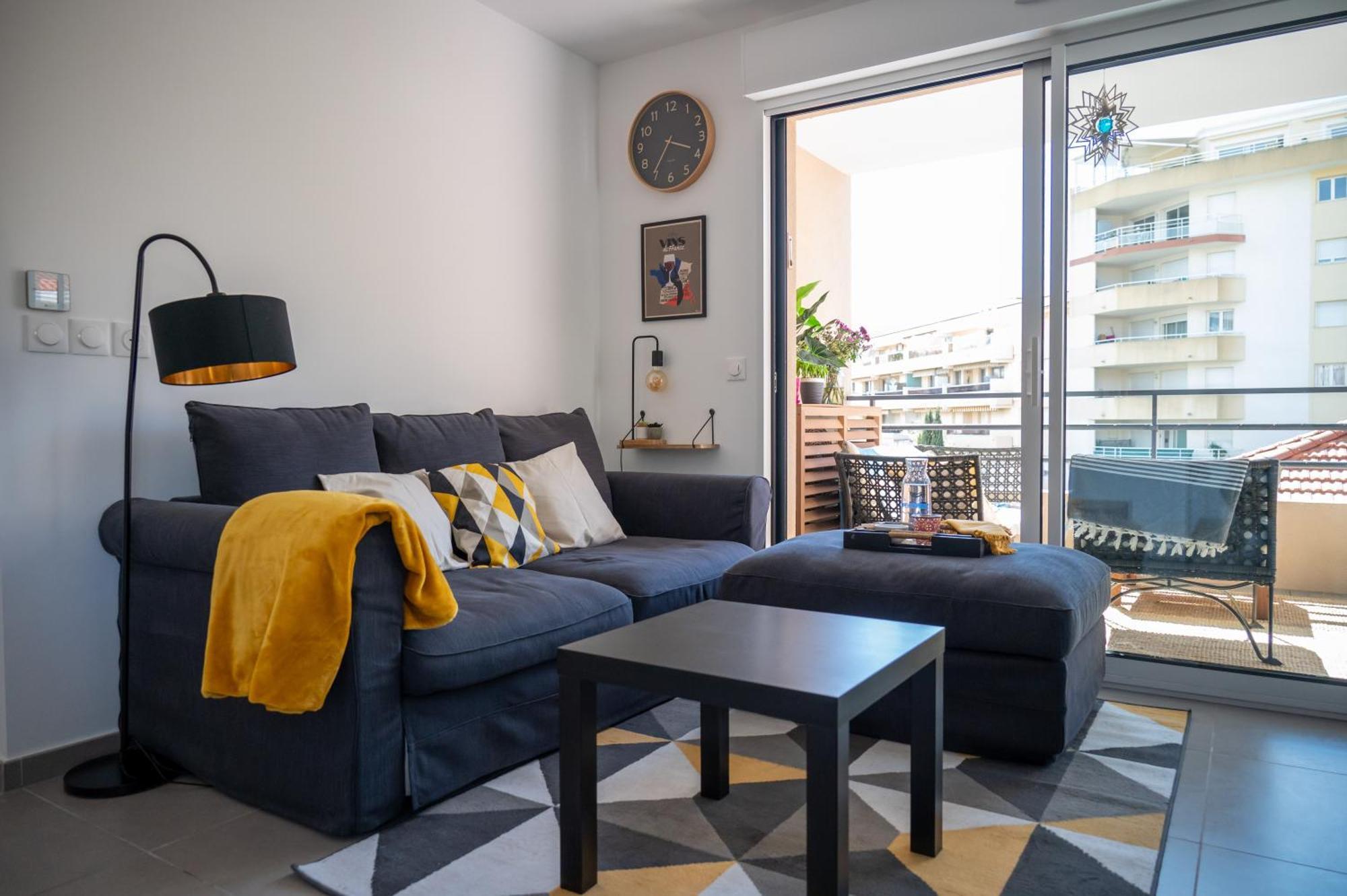 Apartment Pws - Sunny Modern Flat Near Juan Les Pins Pinede & - Terrace & Ac! *